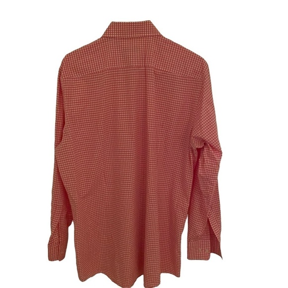 Boss (Hugo Boss) Men’s Dress Shirt Pink/White Check Sharp EUC - Picture 3 of 5